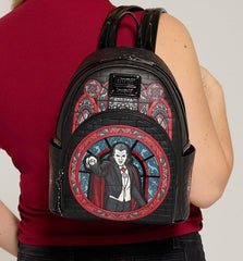 Loungefly Universal Monsters Dracula Brick Pattern Mini Backpack