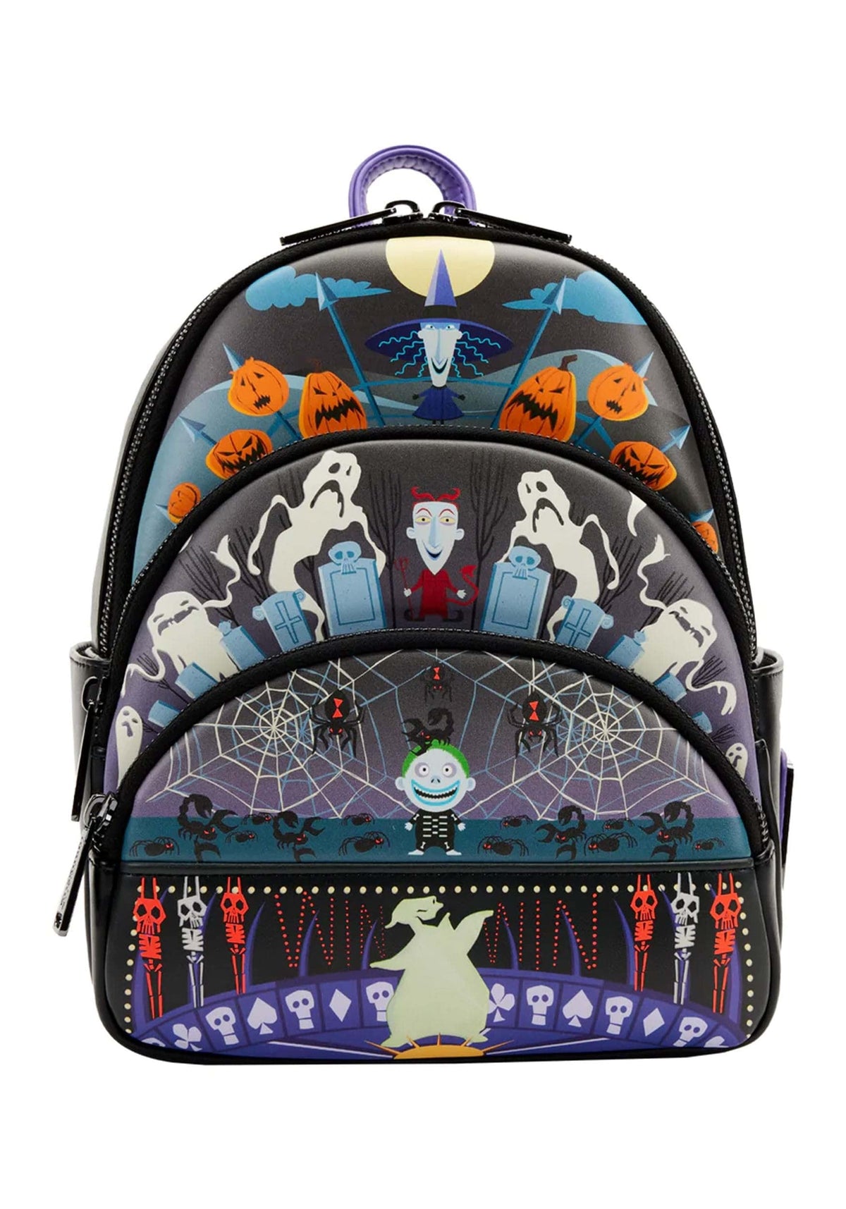 Loungefly The Nightmare Before Christmas Glow Triple Mini Backpack