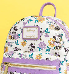 Loungefly Disney Minnie Mouse Floral All Over Print Mini Backpack