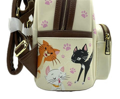 Loungefly Disney Aristocats Alice in Wonderland Cats Cat Mini Backpack