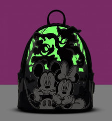 Loungefly Disney Mickey & Minnie Ghost Light-Up Mini Backpack