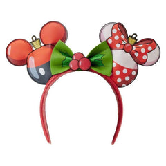 Loungefly Disney Mickey and Minnie Ornament Ears Headband