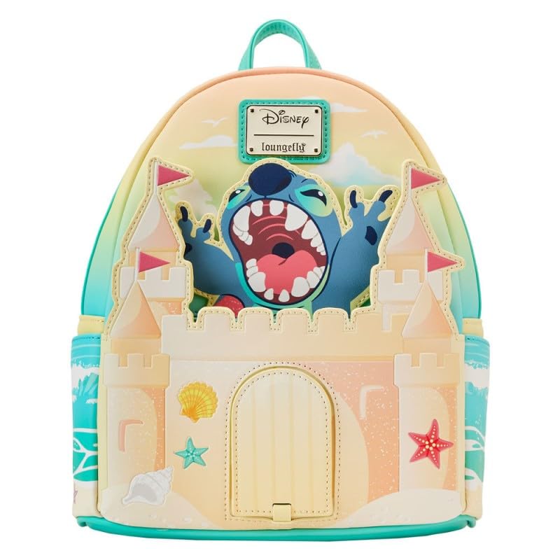Loungefly Disney Stitch Sandcastle Beach Surprise Keychain