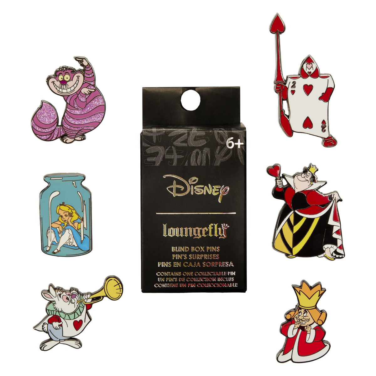 Loungefly Disney Alice in Wonderland Blind Mystery Set Chance Pin