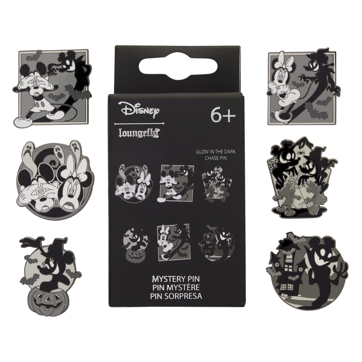 Loungefly Disney Mickey & Minnie Ghost Mystery Box Chance of Chase Pin