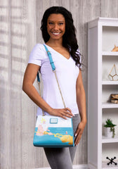 Loungefly Disney Little Mermaid Tritons Gift Crossbody Bag