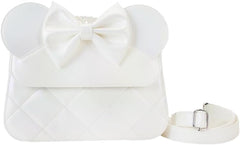 LOUNGEFLY Disney Minnie Mouse Iridescent Wedding Crossbody Bag