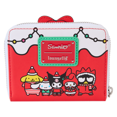 LOUNGEFLY Sanrio Christmas Wreath Zip Around Wallet