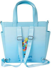 LOUNGEFLY Pixar Up 15th Anniversary Balloon House Convertible Backpack and Tote
