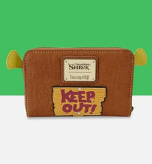 LOUNGEFLY Shrek Keep Out Zip Around Wallet