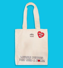LOUNGEFLY Tote Bags Pound Puppies 40th Anniversary Canvas Tote Bag, Other/ Mixed, One Size