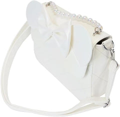 LOUNGEFLY Disney Minnie Mouse Iridescent Wedding Crossbody Bag