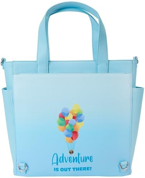 LOUNGEFLY Pixar Up 15th Anniversary Balloon House Convertible Backpack and Tote