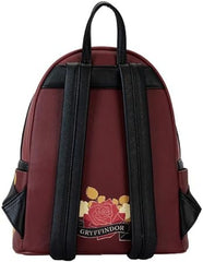 LOUNGEFLY Harry Potter Gryffindor House Floral Tattoo Mini Backpack