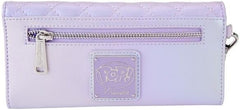 Loungefly BTS Logo Iridescent Purple Flap Wallet