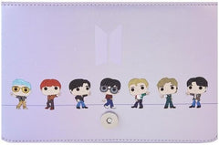LOUNGEFLY BTS Logo Iridescent Purple Crossbody Bag
