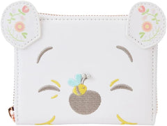 LONGEFLY Disney Winnie the Pooh Cosplay Folk Floral Zip Around Wallet