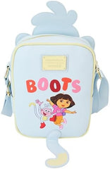 LOUNGEFLY Dora the Explorer Boots Crossbuddies Crossbody Bag with Coin Bag