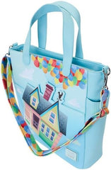 LOUNGEFLY Pixar Up 15th Anniversary Balloon House Convertible Backpack and Tote