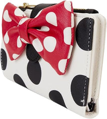 LOUNGEFLY Disney Minnie Mouse Rocks the Dots Classic Flap Wallet
