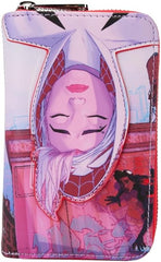 LOUNGEFLY Marvel Spider-Verse Spider-Gwen Zip Around Wallet