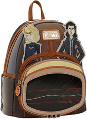 LOUNGEFLY Marvel Loki TVA Multiverse Lenticular Mini Backpack