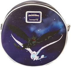 LOUNGEFLY How to Train Your Dragon Light and Night Fury Crossbody Bag
