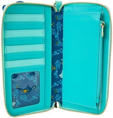 LOUNGEFLY Disney Aladdin Jasmine Lenticular Zip Around Wristlet Wallet