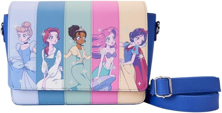 LOUNGEFLY Disney Princess Manga Style Crossbody Bag Bags and Backpacks