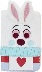 LOUNGEFLY Disney Alice in Wonderland White Rabbit Zip Around Wallet
