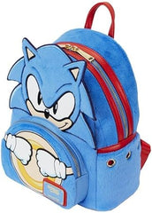 LOUNGEFLY Sonic the Hedgehog Plush Mini Backpack