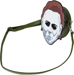 LOUNGEFLY Halloween Michael Myers Mask Glow Crossbody Bag