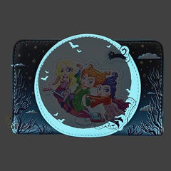 LOUNGEFLY Hocus Pocus Poster Glow Zip Around Wallet