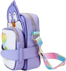 LOUNGEFLY Care Bear Cousins Cozy Heart Penguin Crossbuddies Crossbody with Coin Bag