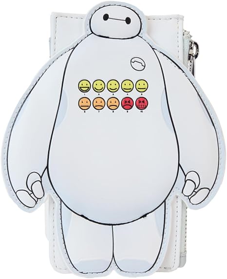LOUNGEFLY Disney Big Hero 6 10th Anniversary Baymax Pain Scale Large Cardholder