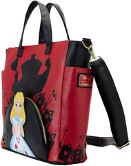 LOUNGEFLY Disney Alice in Wonderland Villains Convertible Tote Bag