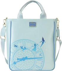 LOUNGEFLY Disney Peter Pan You Can Fly Glow Tote Bag with Coin Bag