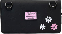 LOUNGEFLY Disney Minnie Floral Rock The Dots Clutch Crossbody Bag