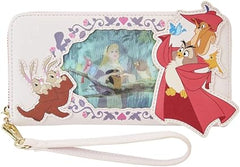 LOUNGEFLY Disney Sleeping Beauty Princess Lenticular Wristlet Wallet