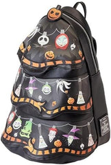LOUNGEFLY Nightmare Before Christmas Tree String Lights Glow Mini Backpack