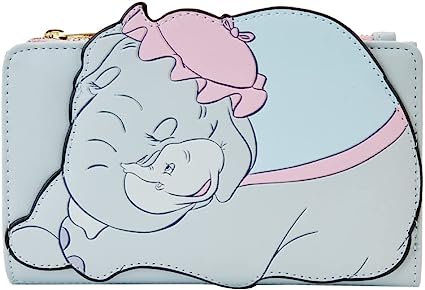 LOUNGEFLY Disney Dumbo Mrs. Jumbo Cradle Flap Wallet