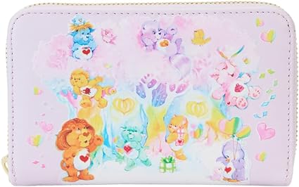 LOUNGEFLY Care Bear Cousins Forest of Feelings Zip Around Wallet