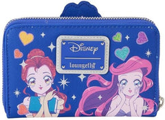 LOUNGEFLY Disney Princess Manga Style Zip Around Wallet