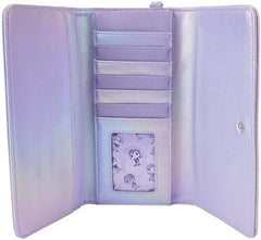 Loungefly BTS Logo Iridescent Purple Flap Wallet