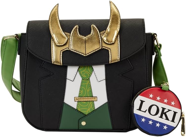 LOUNGEFLY Marvel Loki for President Crossbody Bag