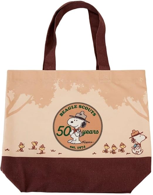 Loungefly Peanuts 50th Anniversary Snoopy's Beagle Scouts Tote Bag