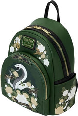 LOUNGEFLY Harry Potter Slytherin House Floral Tattoo Mini Backpack