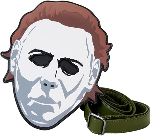 LOUNGEFLY Halloween Michael Myers Mask Glow Crossbody Bag