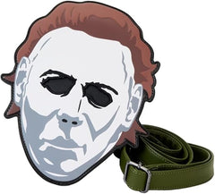LOUNGEFLY Halloween Michael Myers Mask Glow Crossbody Bag