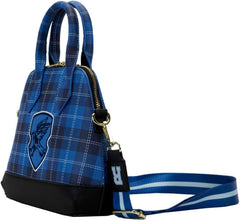 LOUNGEFLY Harry Potter Ravenclaw Patch Varsity Plaid Crossbody Bag